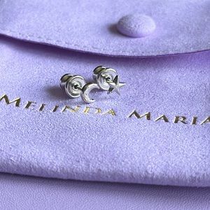 Melinda Maria “You're a Star” Silver Stud Earrings NWT